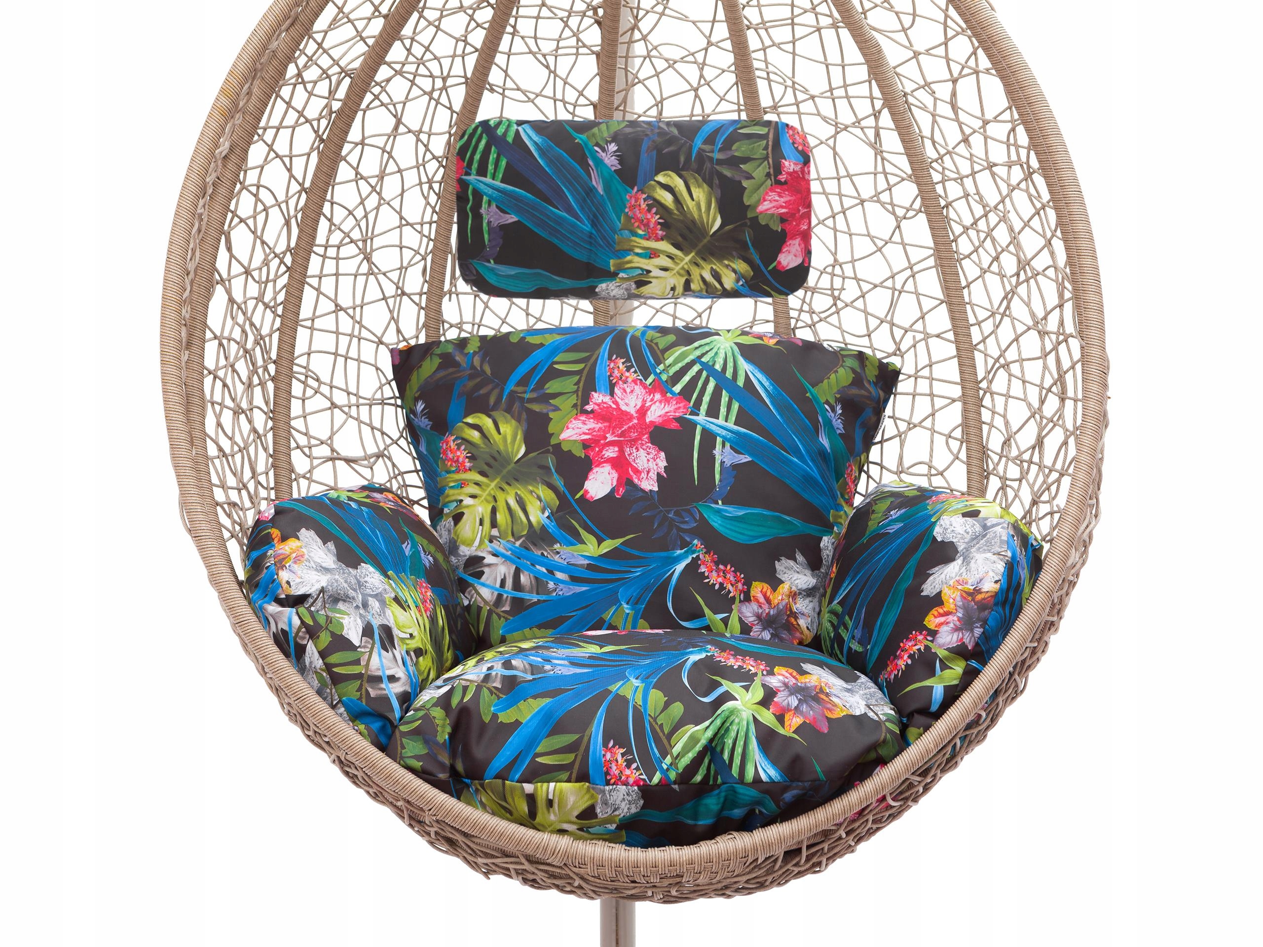 Polštář na houpačku Kokon, čapí hnízdo, závěsné křeslo, zahradní koš