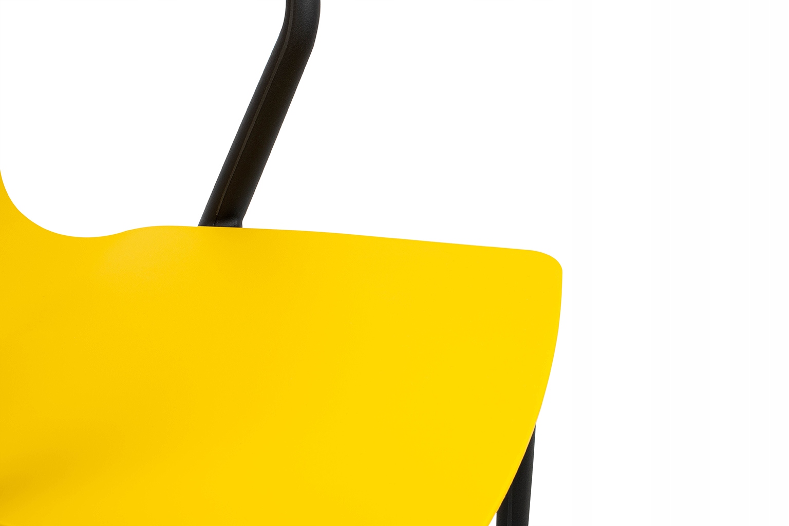 Krzesło VINCENT żółte Rodzaj nóg Proste