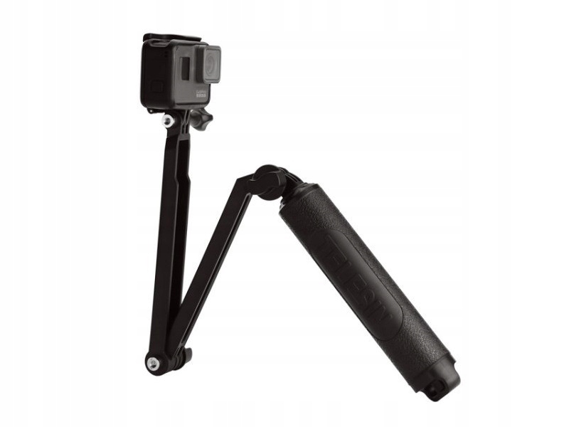Monopod vodotěsná selfie tyč na sportovní kamery, černá