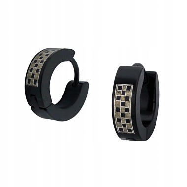 

Kolczyk stalowy 316L czarny 1,3 cm Sztuka wzór