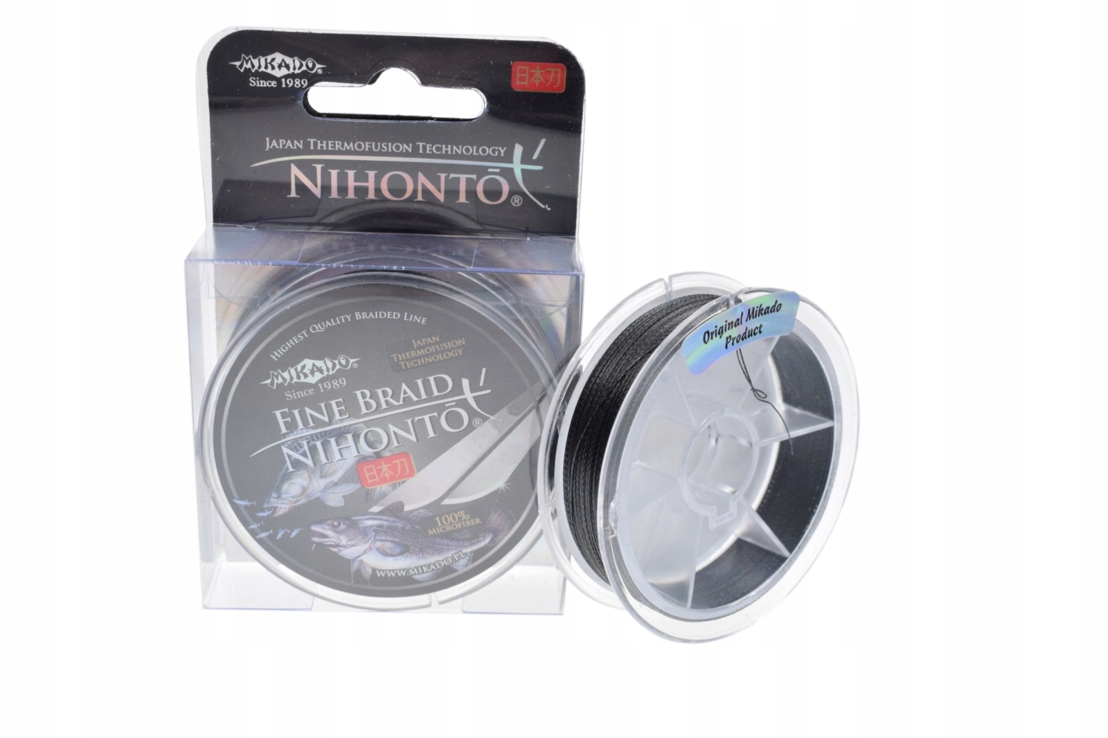 Plecionka Nihonto Fine Braid Black 15m 0,10mm