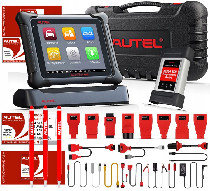 AUTEL MaxiSYS ELITE flash J2534 Tester Diagnostyczny OBD2 PROFESJONALNY