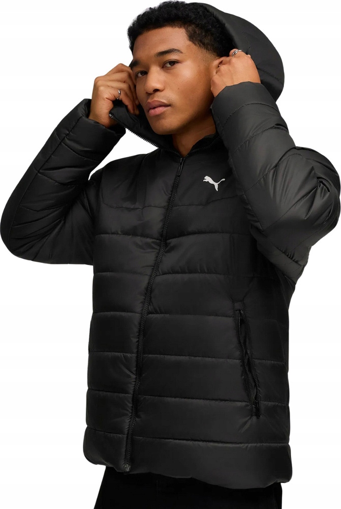 Pánská Bunda Puma Ess Hooded Padded Černá 685211 01 vel. M