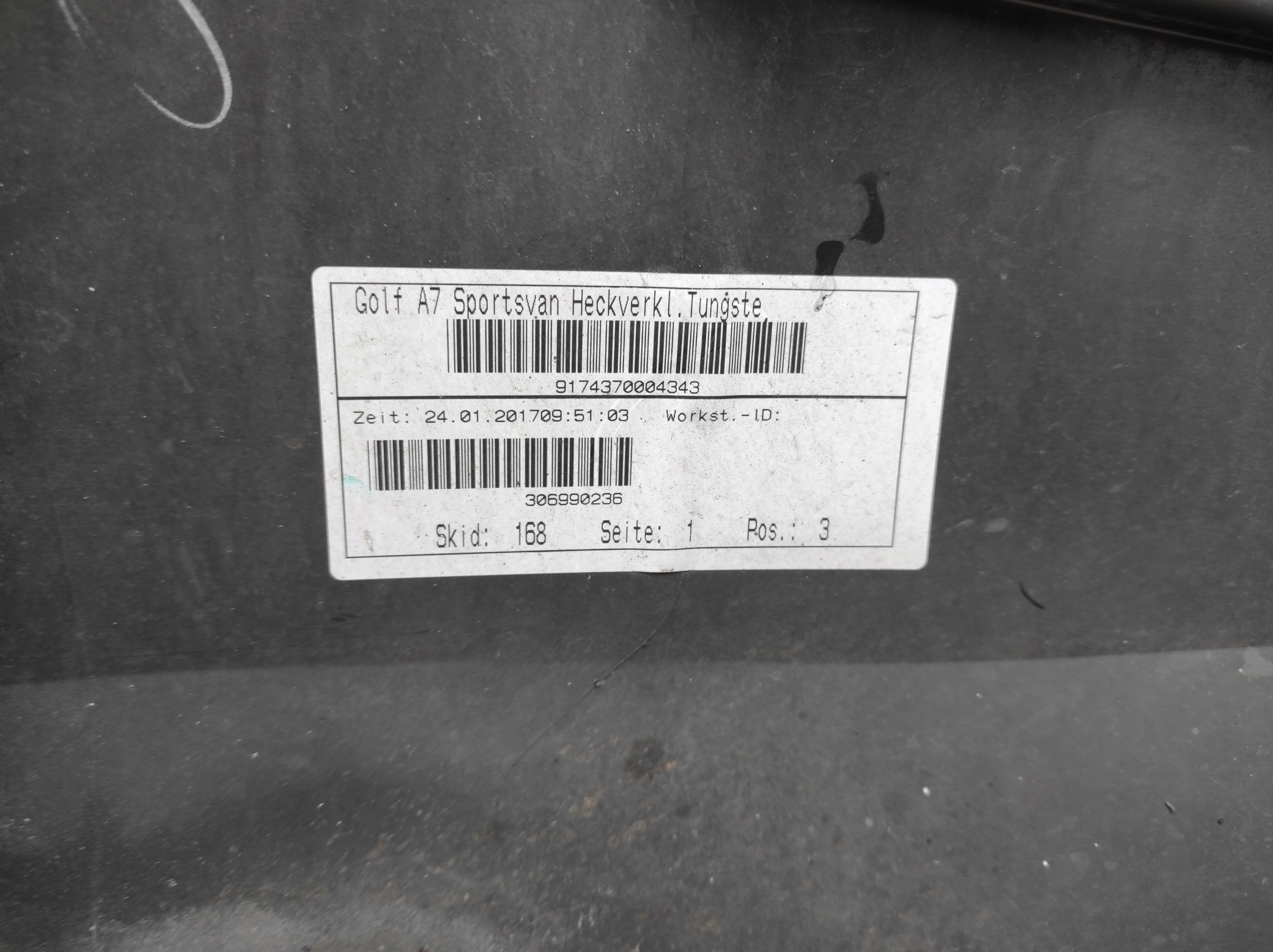 nárazník záď VW GOLF VII 510807421F