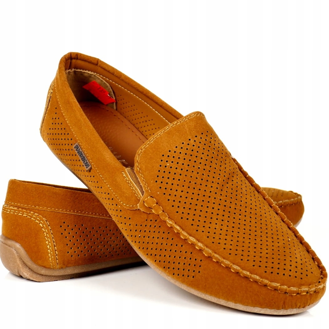 iButy Mokasíny Pánské Ažurové Zasouvací Tmavě Modré Casual Módní Top