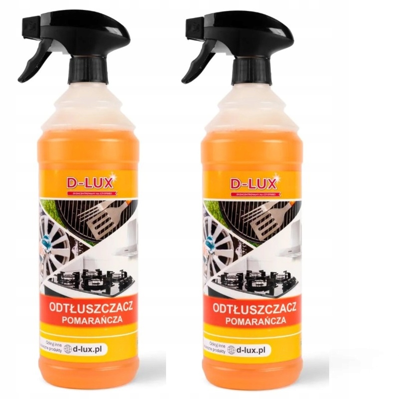 Levně 2x D-lux Odmašťovač 1 l – odstraňuje mastnotu z kuchyně a vybavení pomerančů