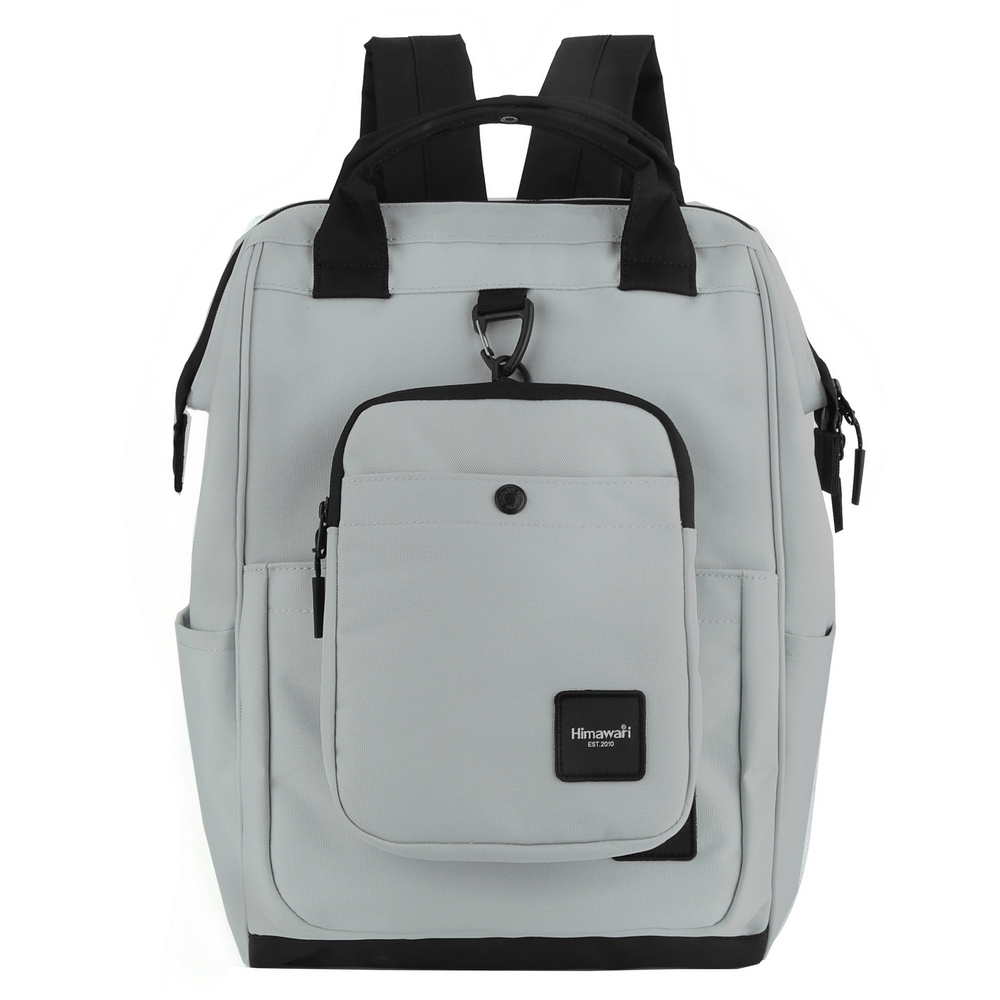 Plecak damski Himawari 0403 na laptopa 15" odpinana torebka 07 szary