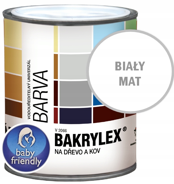 

Bakrylex farba plac zabaw zabawek Mat 0,7kg Biała