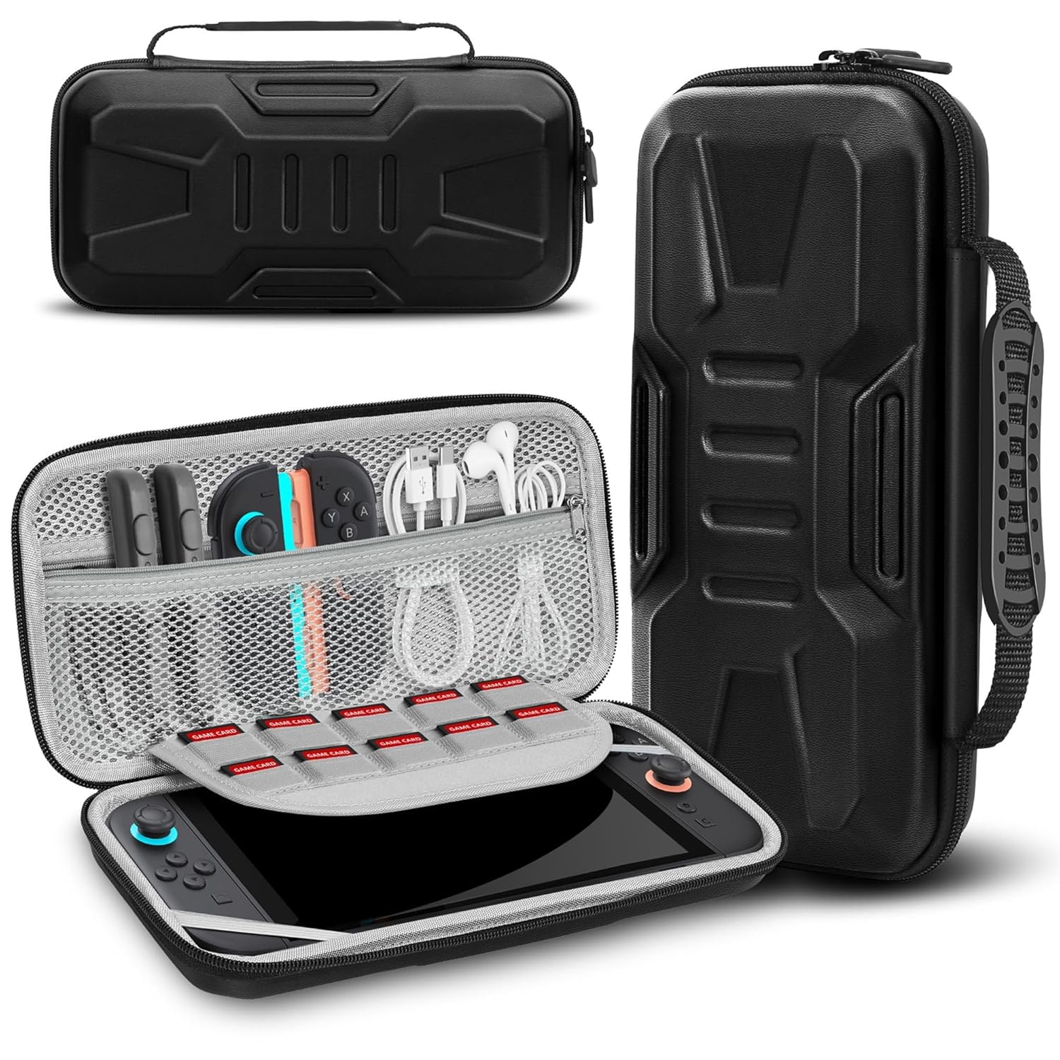 Etui CASE Pokrowiec Futerał do konsoli NINTENDO SWITCH 2 Wzmocnione Czarne