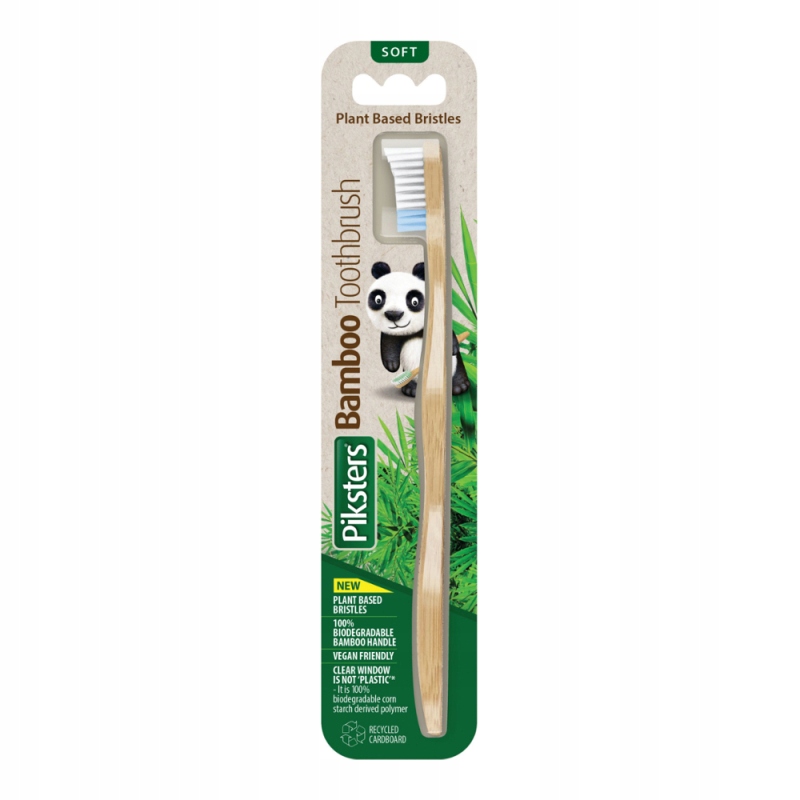 

Piksters Bamboo Soft szczoteczka do zębów bambus