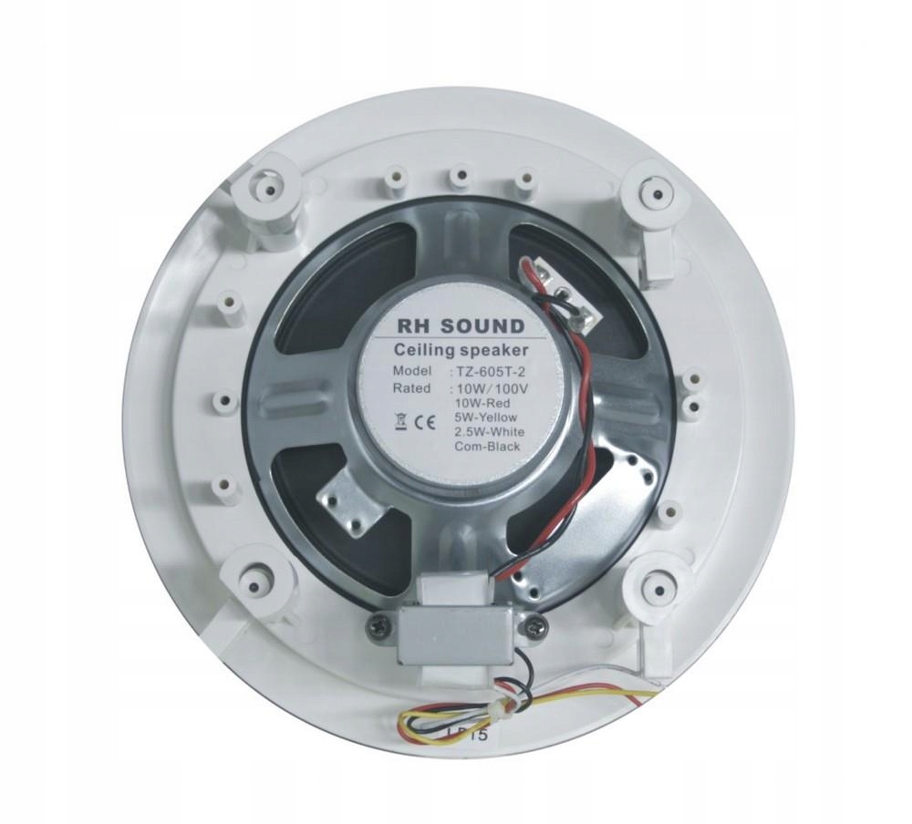 RH SOUND TZ-605T-2/W dwudrożny głośnik sufitowy 100V - biały Kod producenta 01469