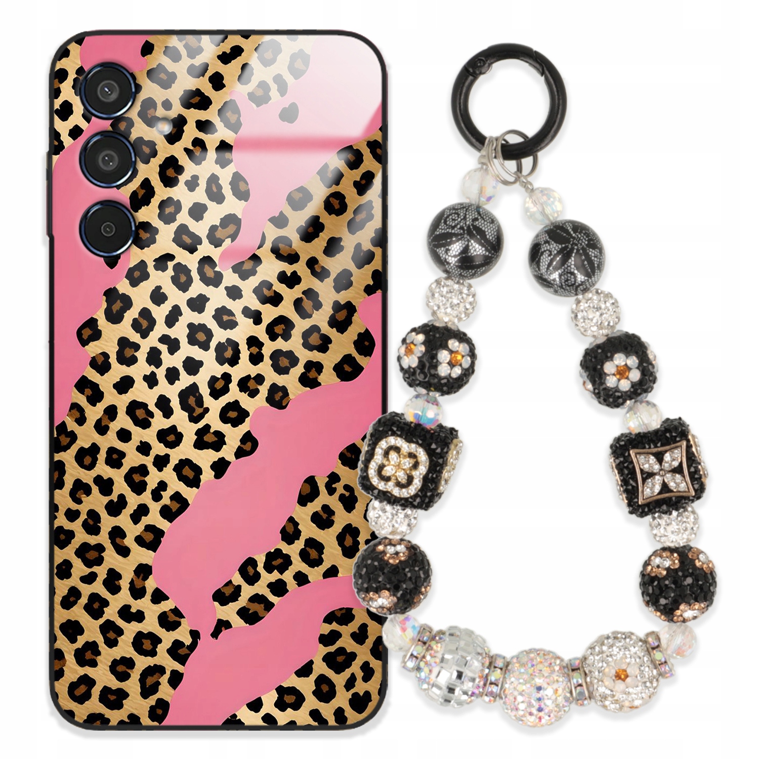 Pouzdro Pro Samsung M35 5G Glass Přívěsek Na Klíče Elegantní Kryt Premium Vzory