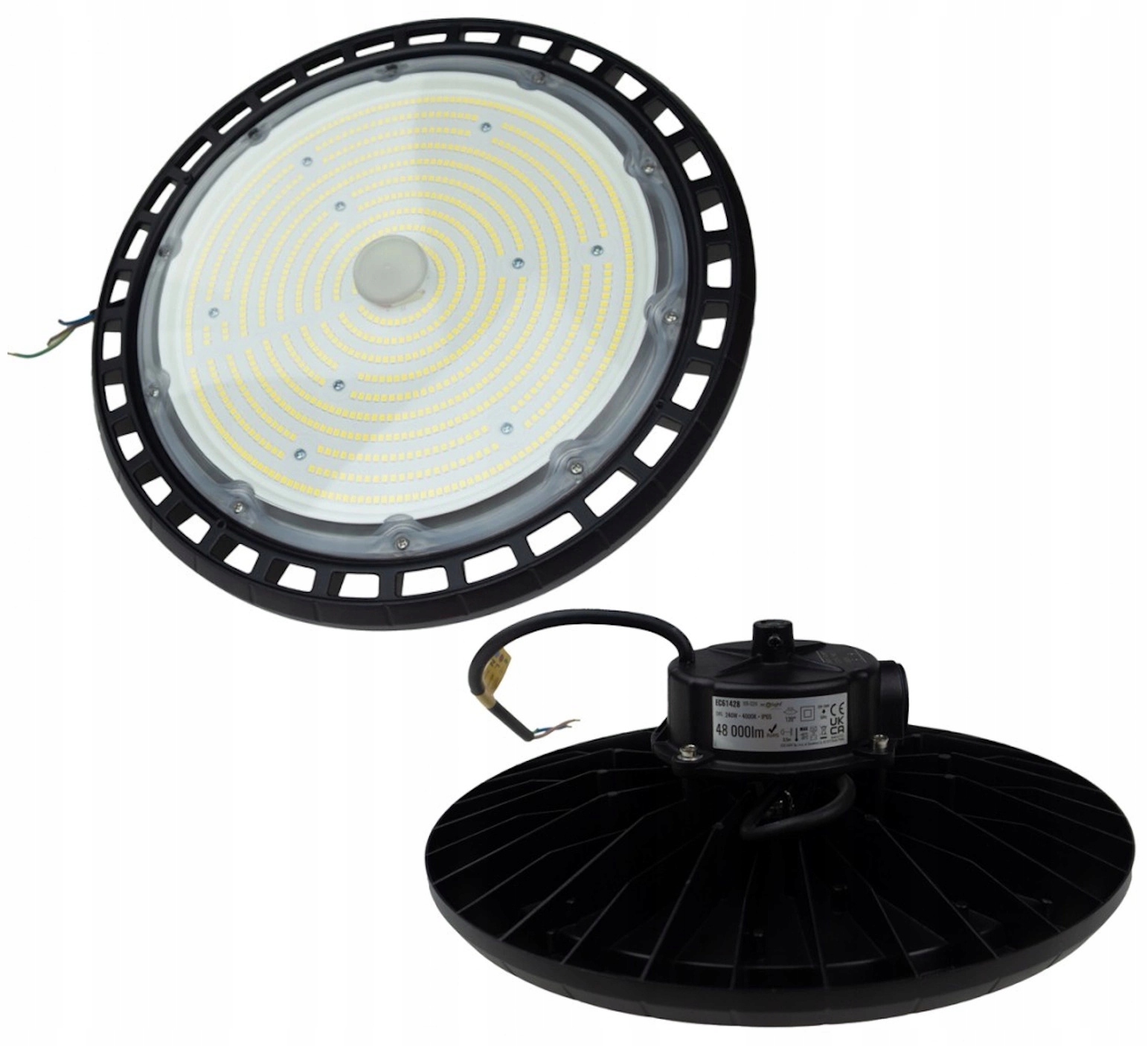 Priemyselná hermetická lampa High Bay Premium 140W/190W/240W 4000K