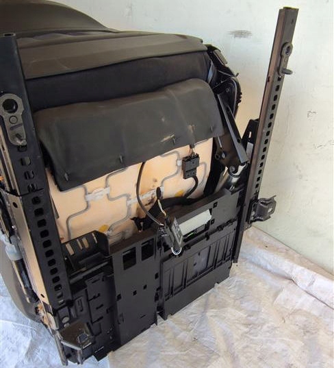 кресло передний левый кожа BMW 7 E65 РЕСТАЙЛИНГ черный