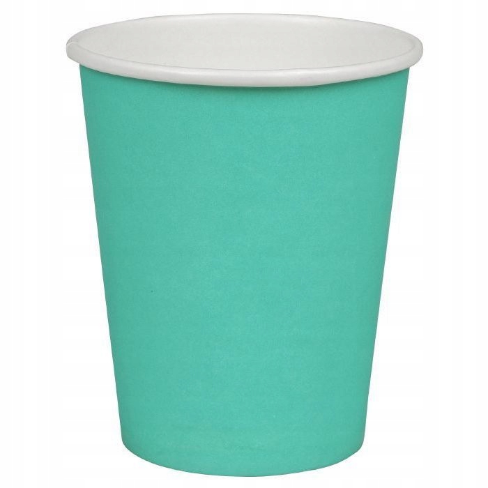 

Kubki papierowe do kawy turkusowe 250ml 50szt Eko