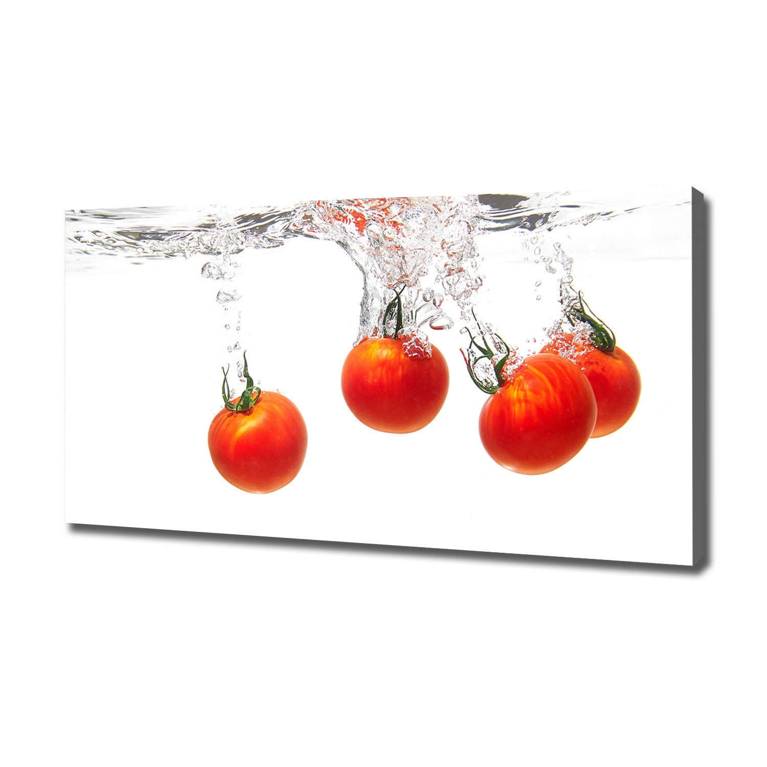 

Foto obraz na płótnie Pomidory pod wodą 120x60 cm