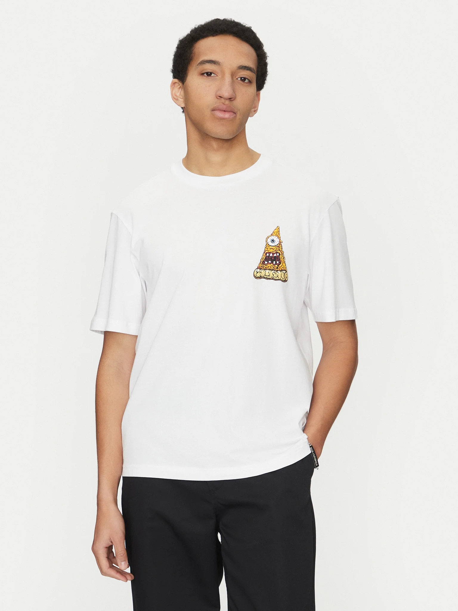 Hugo tričko tričko s potiskem bílé velikost L