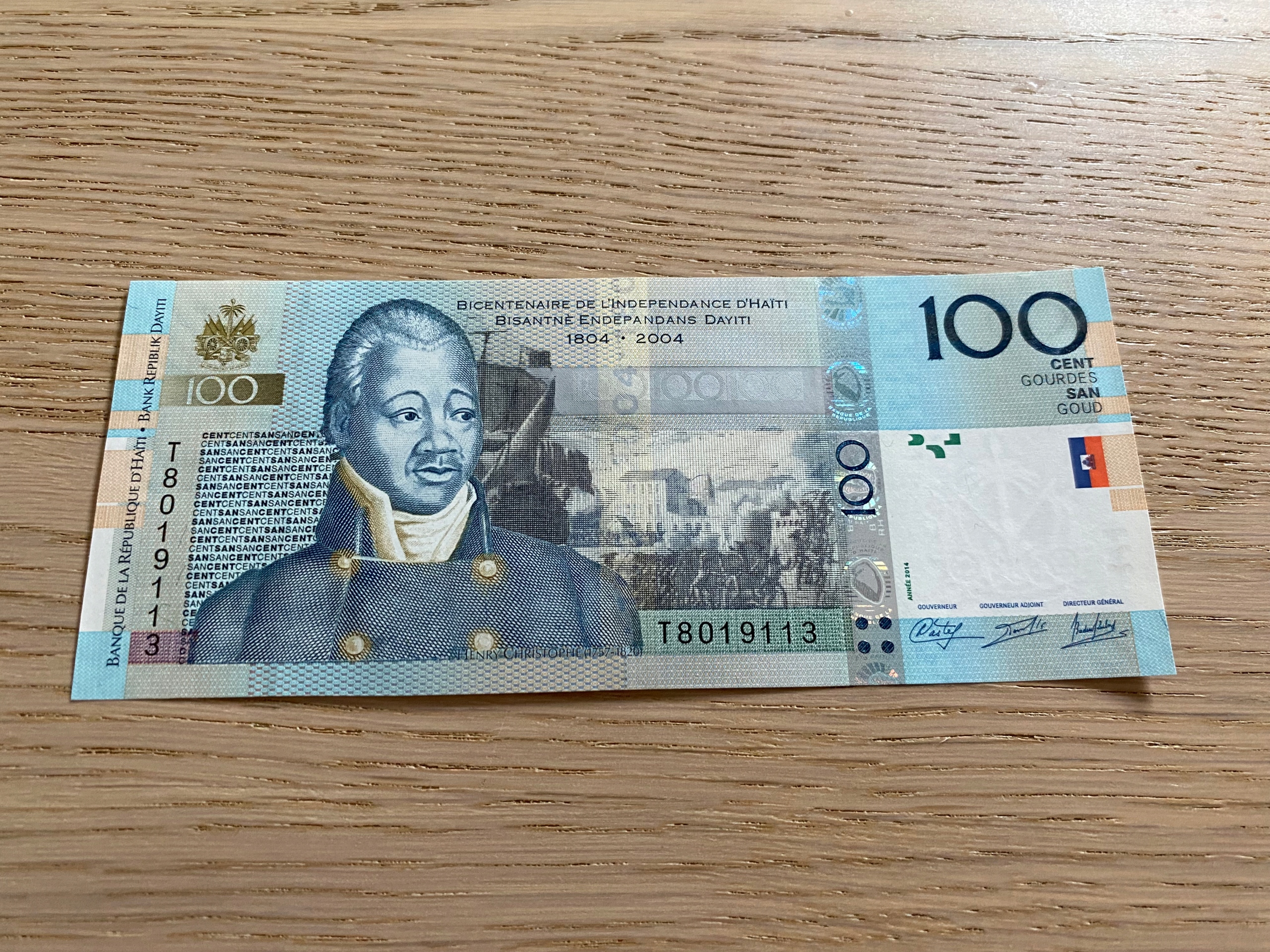 Haiti - 100 gourdes - 2014 - UNC