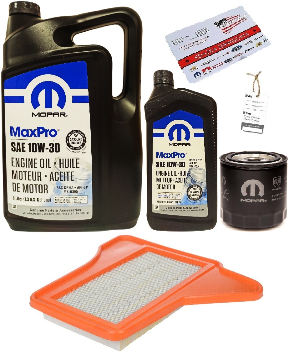 MOPAR 10W30 + FILTRY CHRYSLER PACIFICA 4,0 07-08