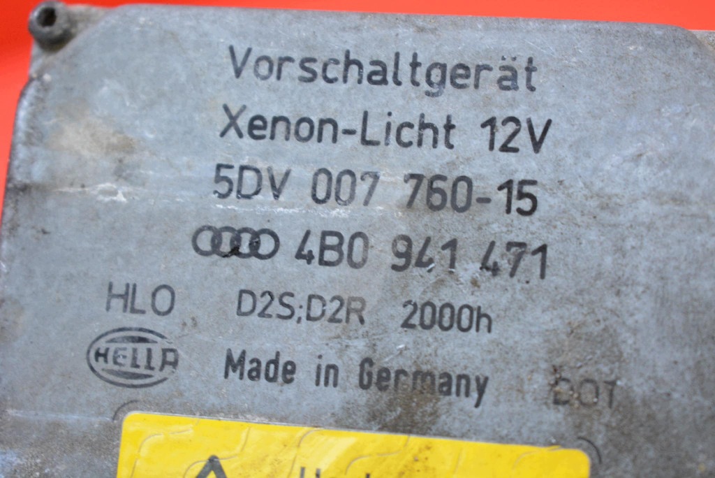 control unit XENON KSENON right 4B0941471 5DV007760-15 AUDI A6 C5 LIFT 01