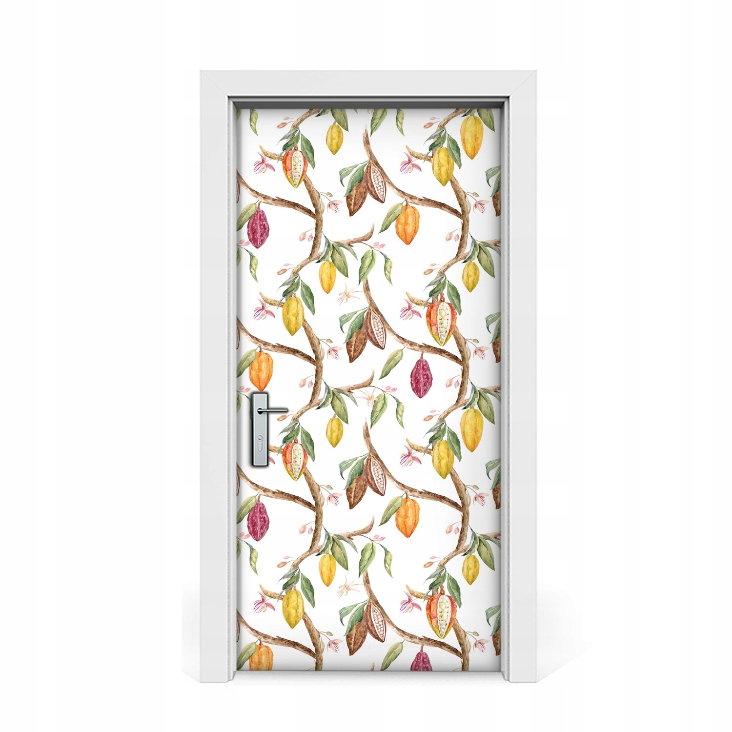 

Naklejka na drzwi okleina Owoce kakaowca 95x205