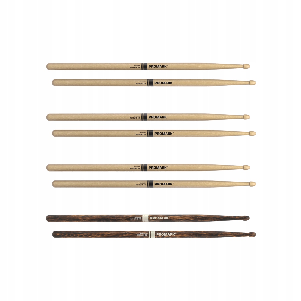 Bubenické paličky Promark Rebound 5B Natural a FireGrain Set