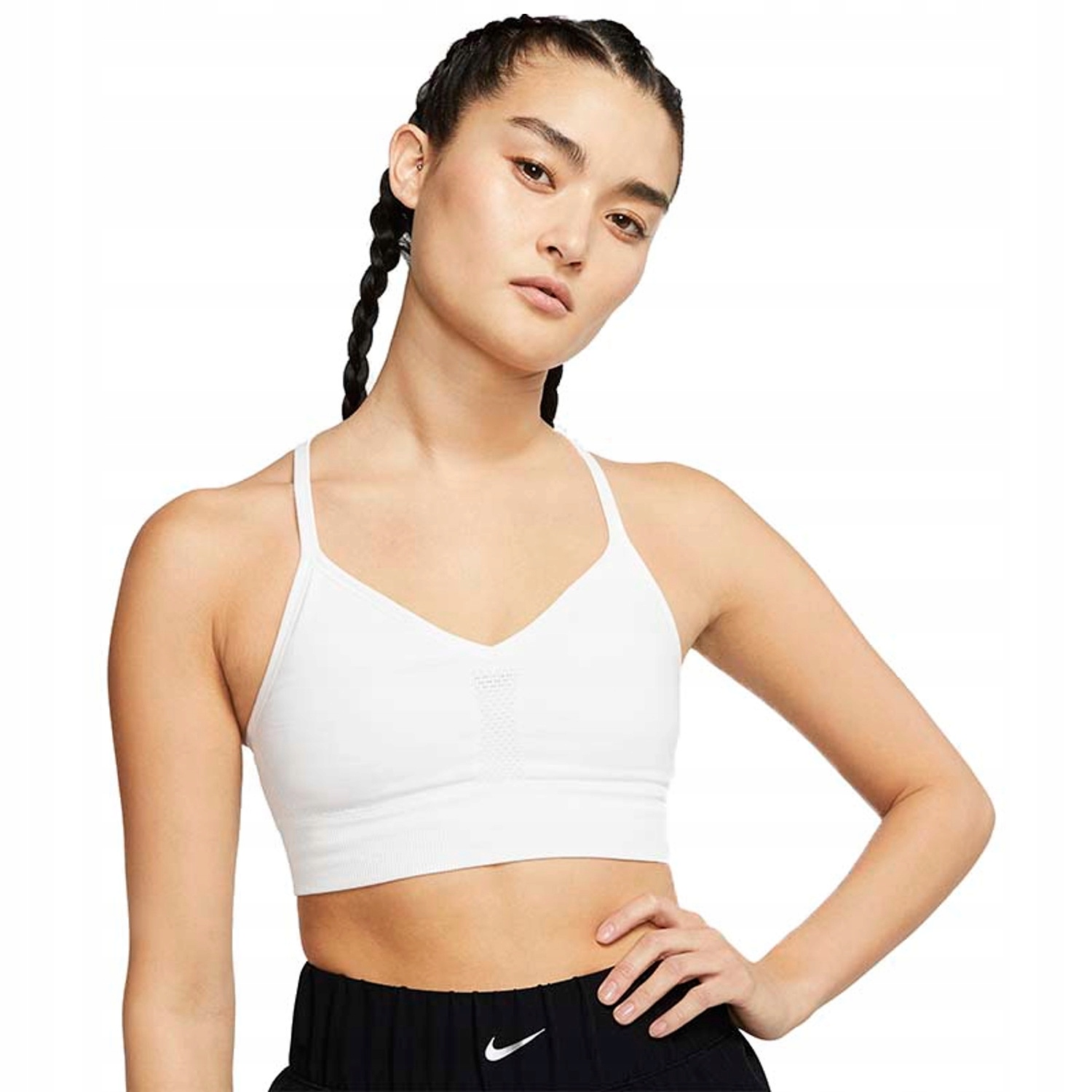 Biustonosz sportowy Nike Indy Bezszwowy Rozmiar M
