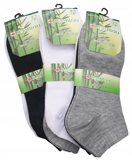 

6 X Stopki Męskie Bambusowe MIX Kolor roz 40-43