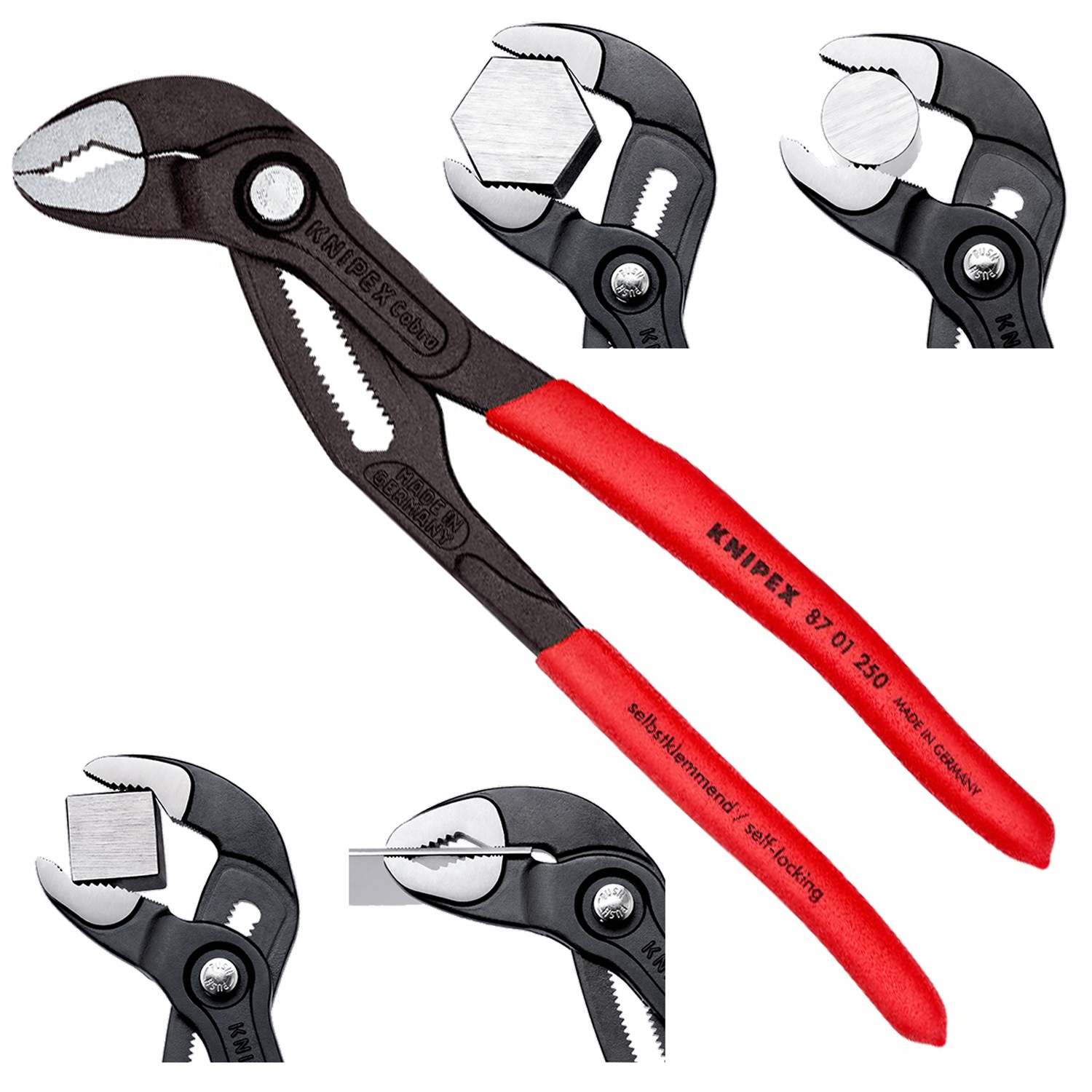 Knipex Cobra Szczypce nastawne do Rur Klucz Żabka Crv 250 mm 8701250