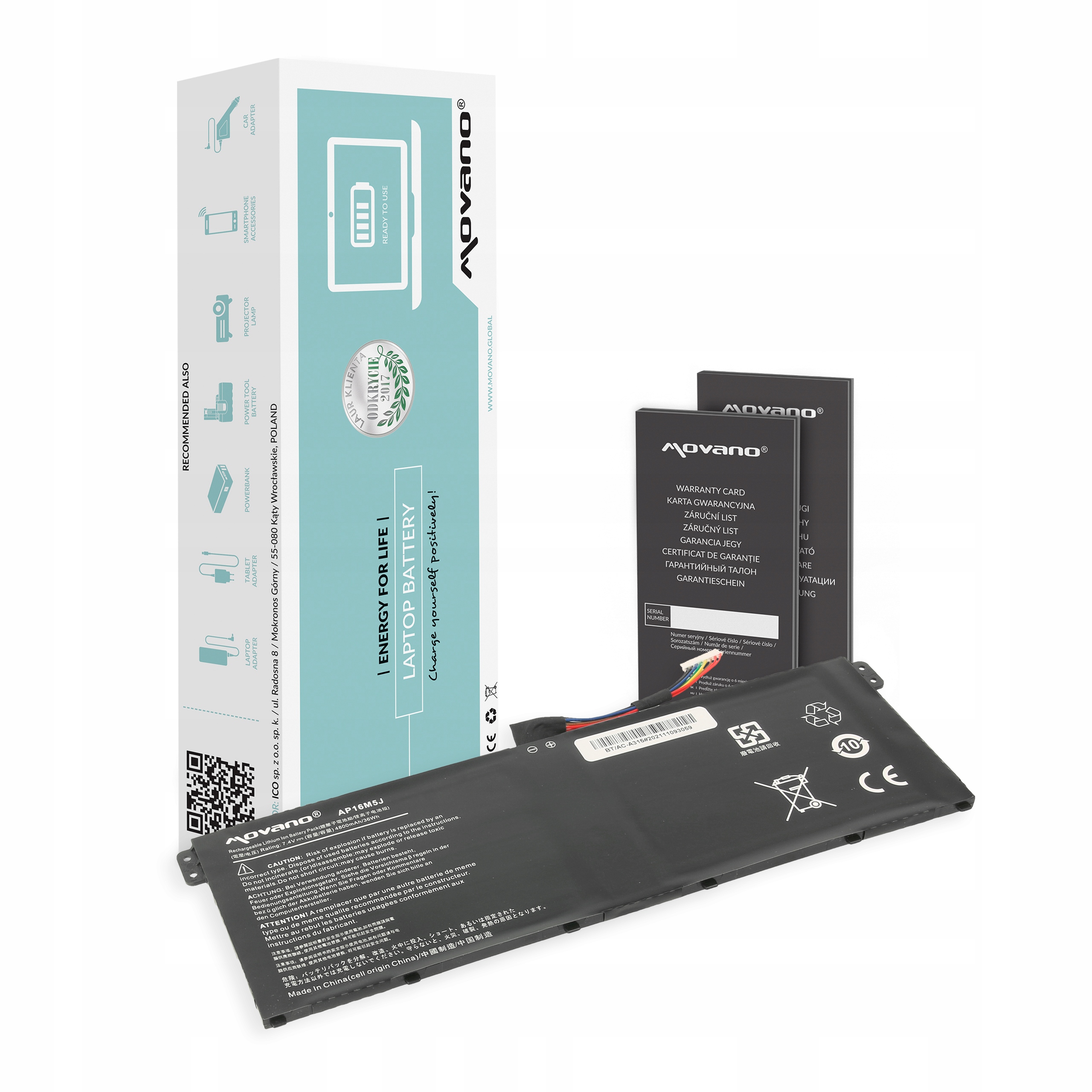 Bateria AP16M5J do Acer Aspire 3 A314 A315 A317 A315-31 A315-51