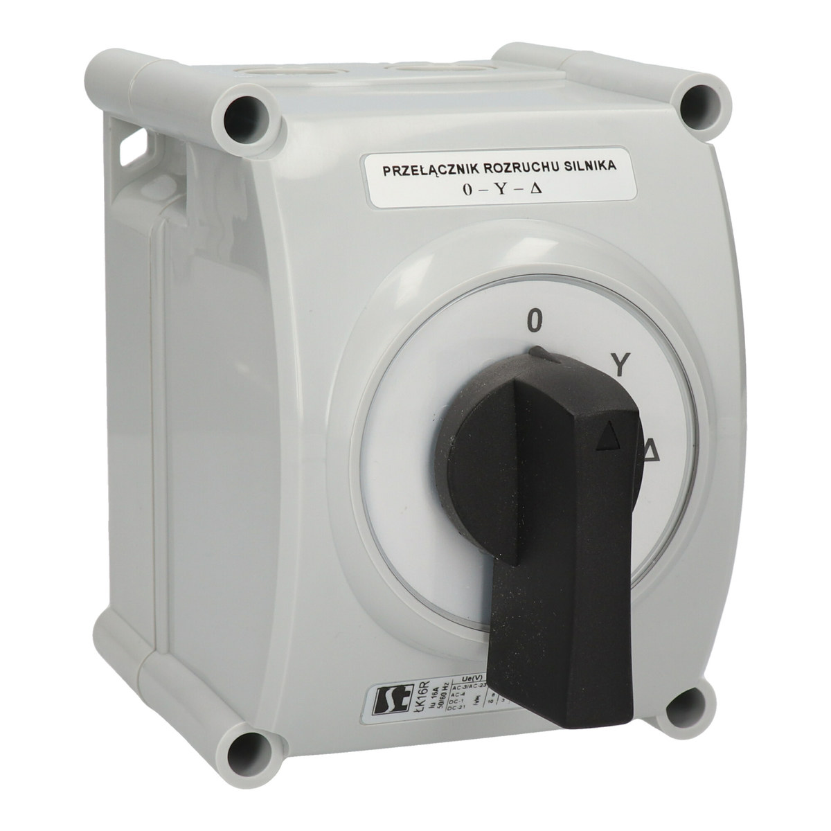 Łącznik Krzywkowy 63A Przełącznik rozruchowy trójfazowy 0,Y,A obudowa OB3 Marka Spamel