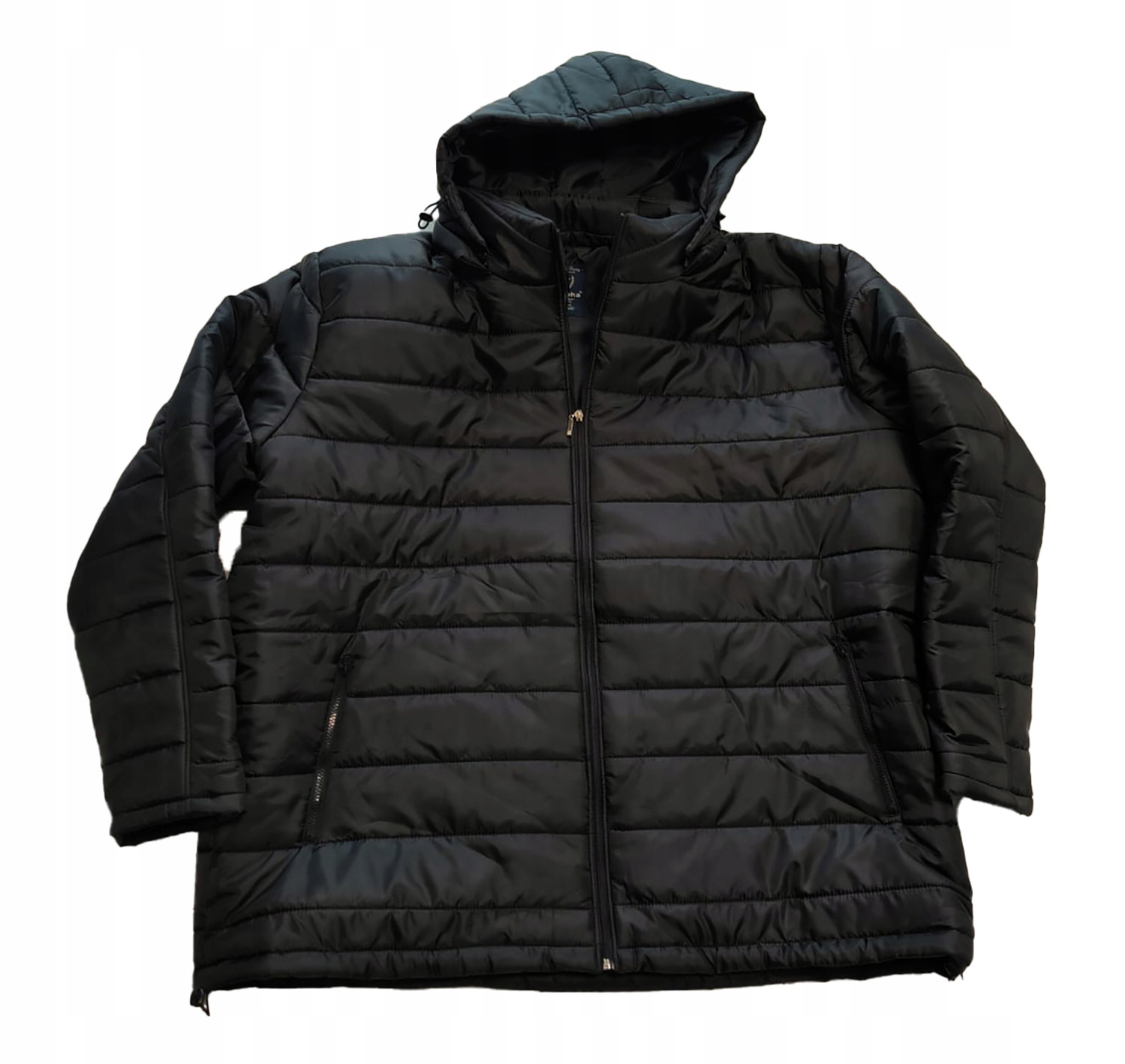 13XL Velká firemní bunda Parka Černá prošívaná Obvod 186 cm