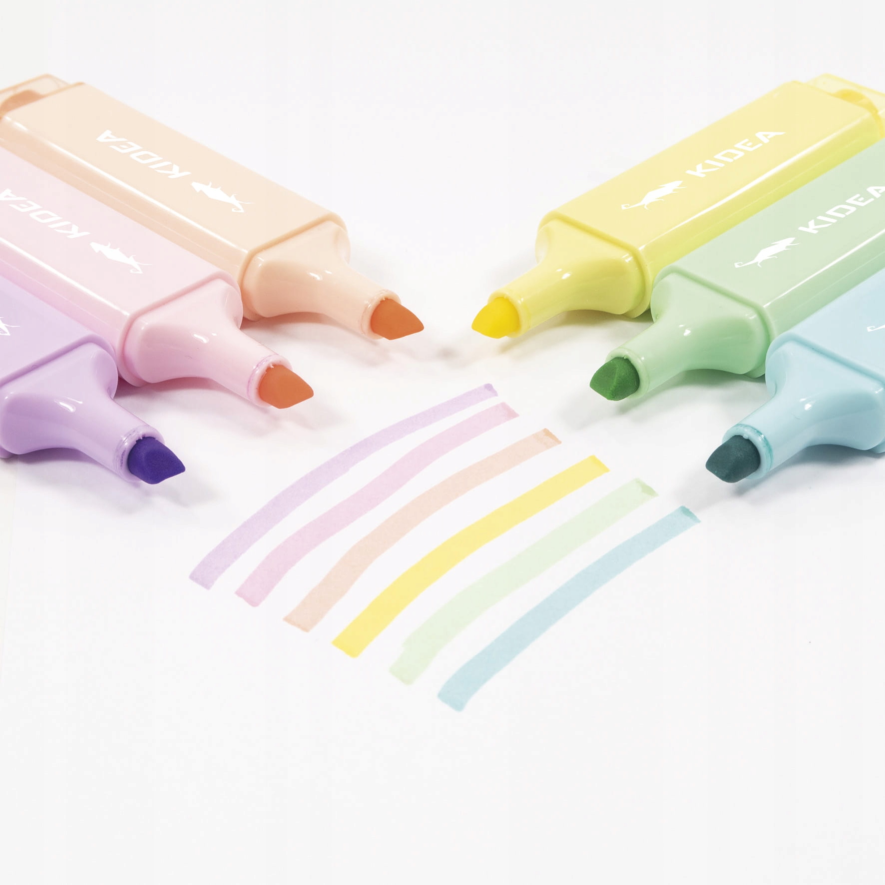 ZAKREŚLACZE PASTELOWE 6 KOLORÓW KIDEA ZESTAW Marka Kidea