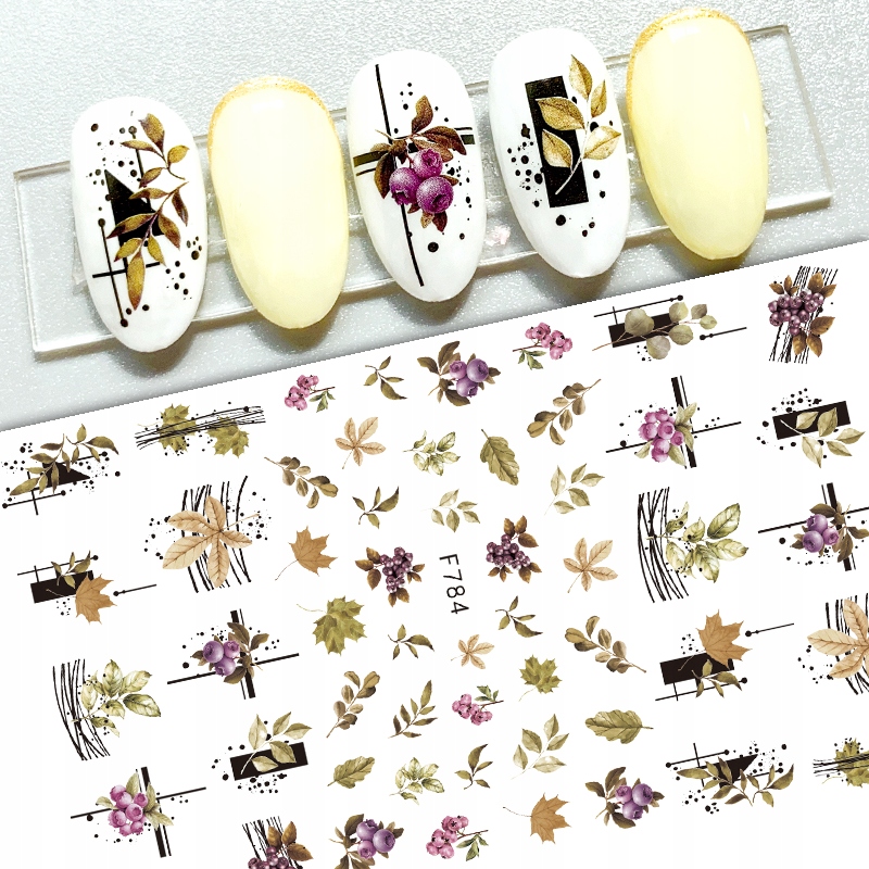 

Naklejki do zdobienia Paznokci Wzorki Jesień