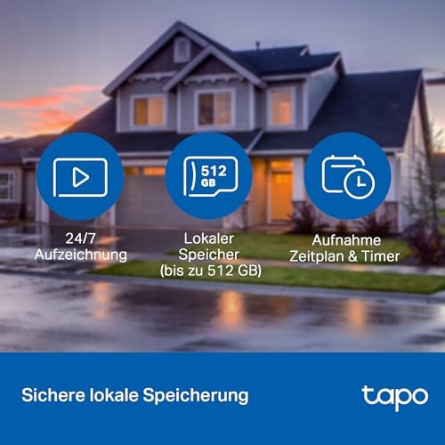 TP-LINK Tapo C500 Kamera Zewnętrzna 360° 1080p Detekcja Ruchu Alexa — miniatura 4