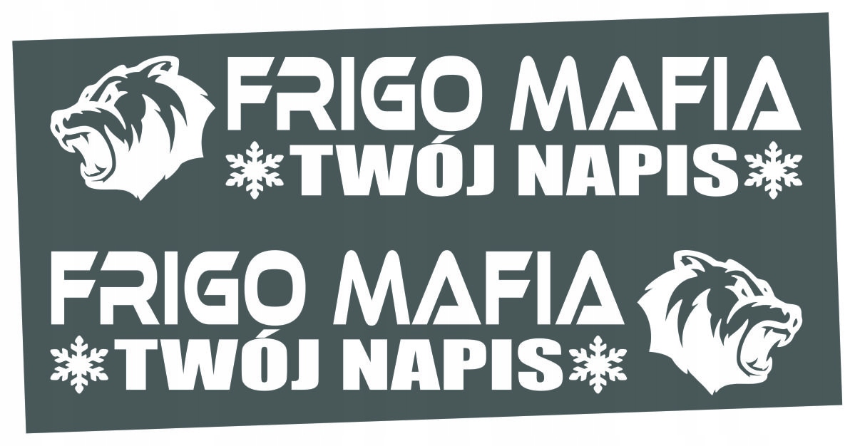 

Naklejki Frigo Mafia Scania Man Volvo chłodnia
