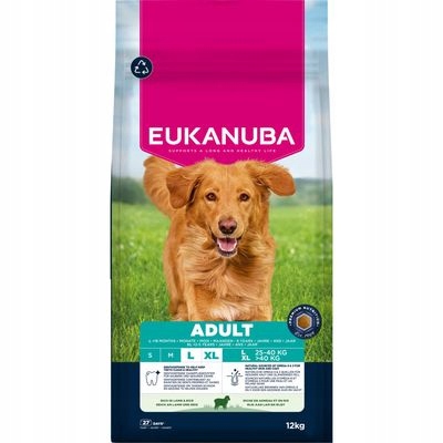 Levně Eukanuba Adult Large Breed, jehněčí maso a rýže 12 kg