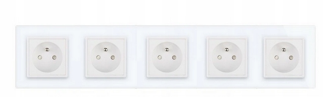 GNIAZDO GNIAZDKO SZKLANE SZKŁO BIAŁE PIĘCIOKROTNE