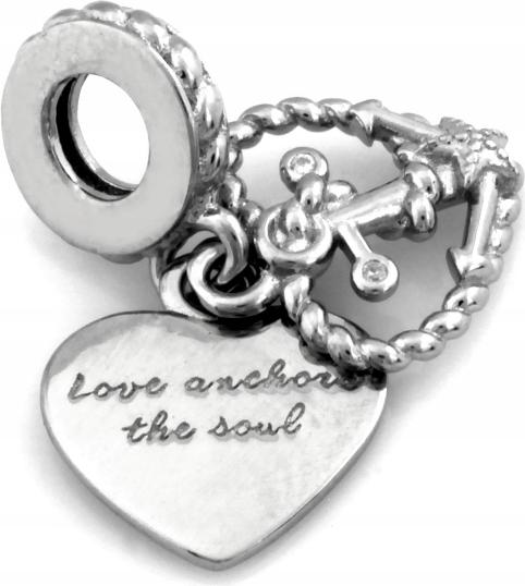 Stříbrný přívěsek s přívěskem 925 náramky dvě srdce křížek přívěsek