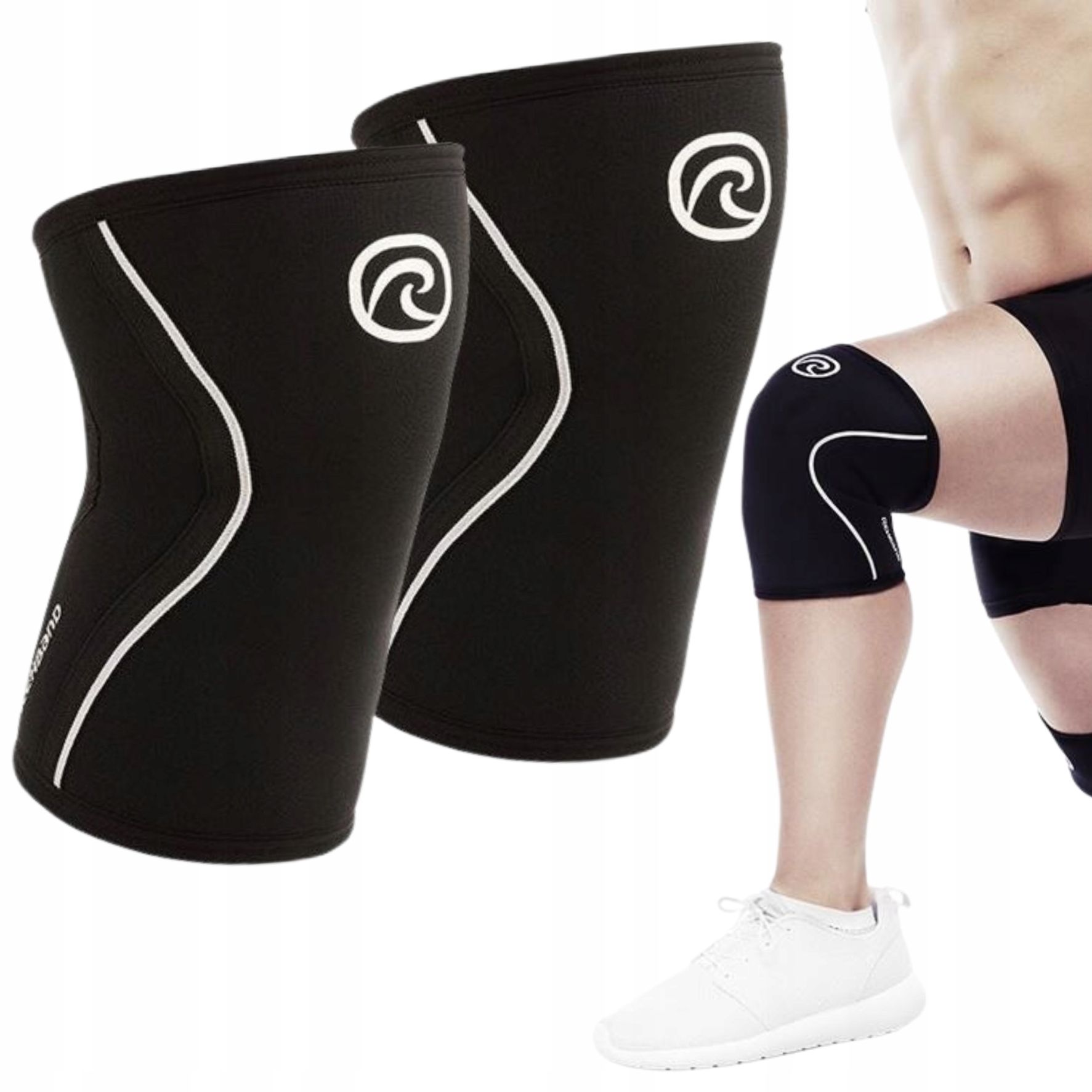 Odciążający stabilizator na kolano Rehband Zestaw 2 szt. 5 mm L