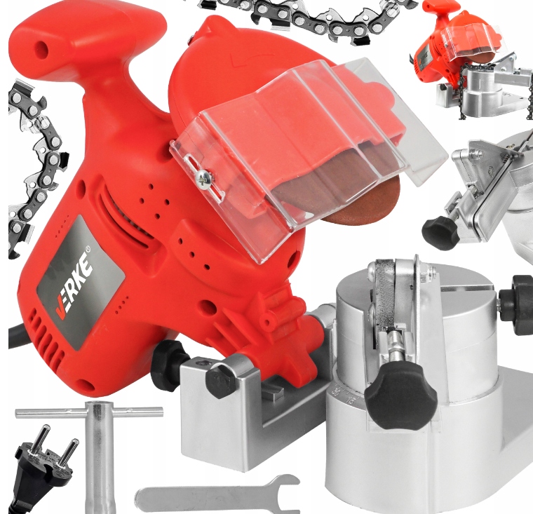 Ostrzałka Do Łańcuchów Łańcucha Piły Pilarki Spalinowej Łańcuchowej 230V-Zdjęcie-0