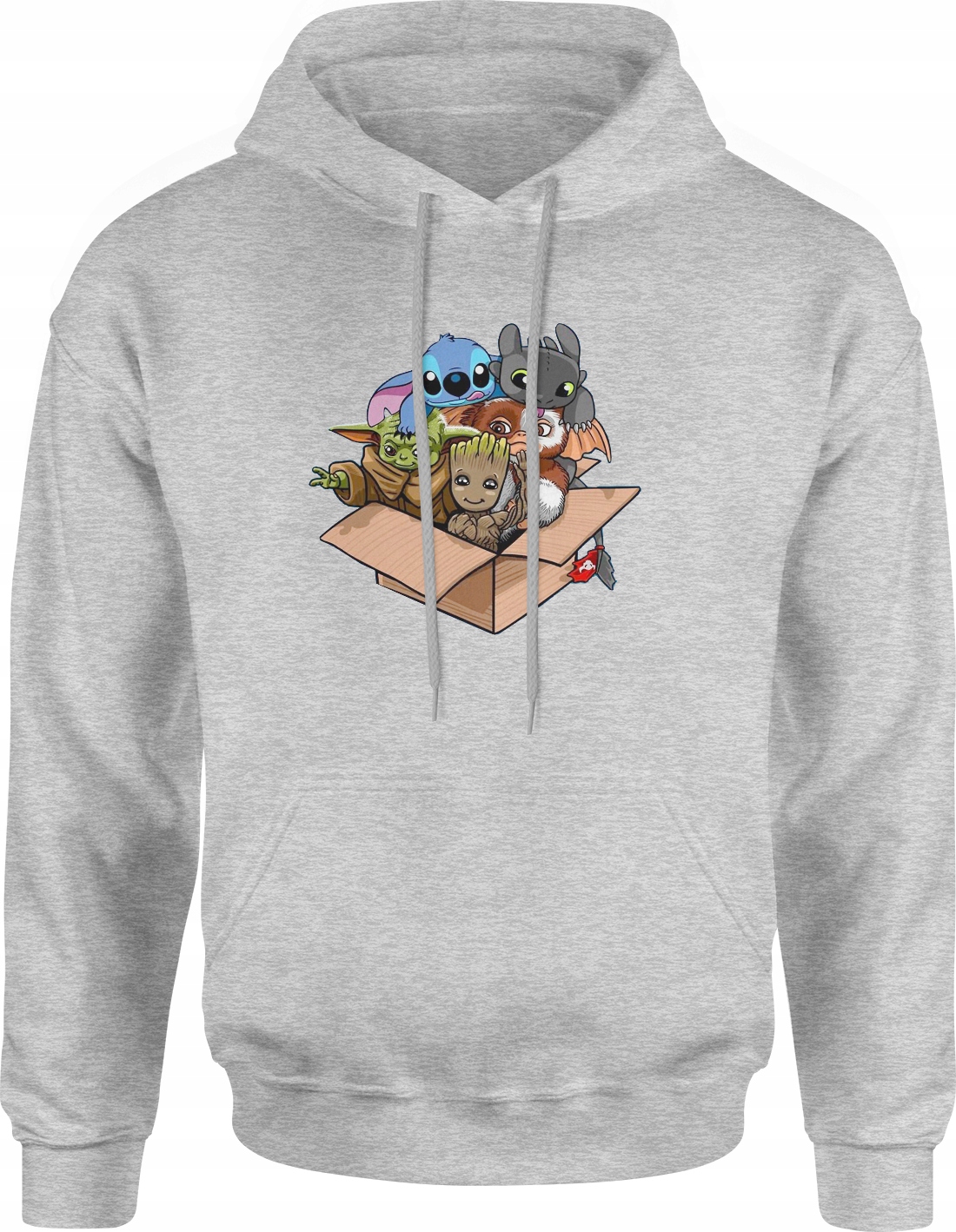 

Baby Yoda Stich Groot Szczerbatek Gizmo Bluza R. L