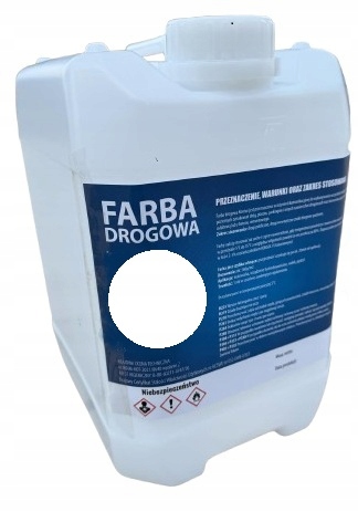 Farba drogowa biała do betonu asfaltu posadzki 5kg 3.5l oznakowań poziomych