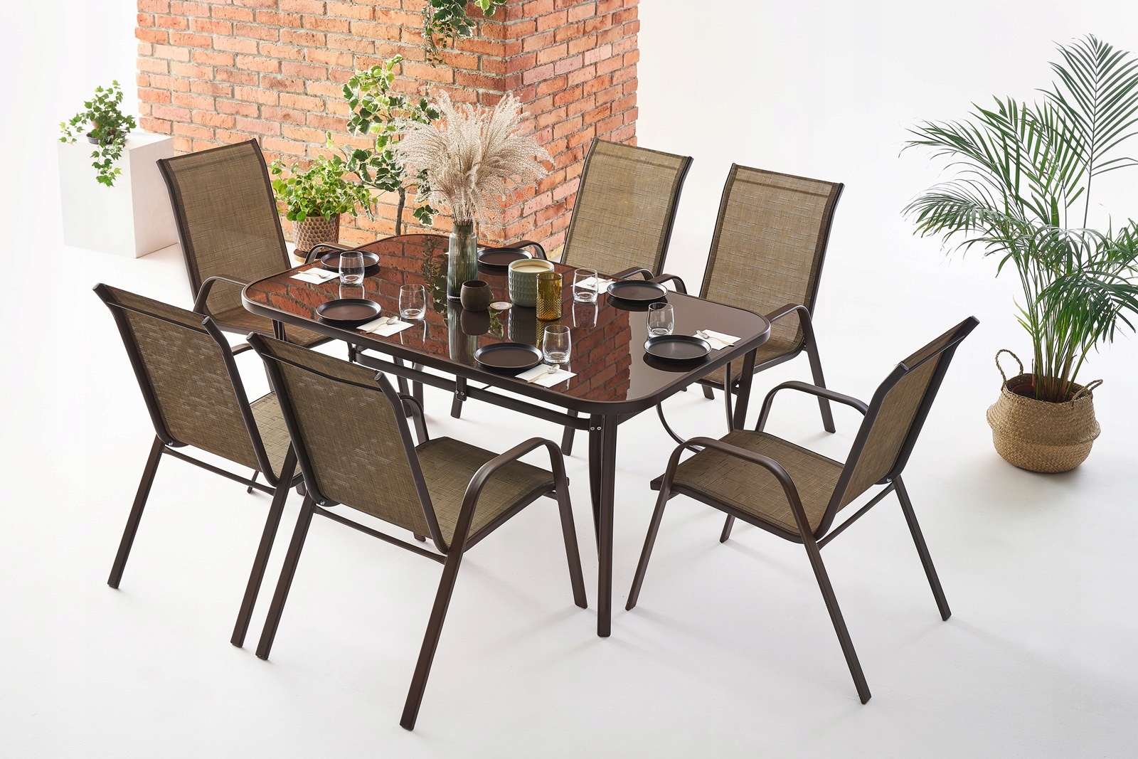 Zestaw mebli ogrodowych meble TARAS 6+1 Komplet