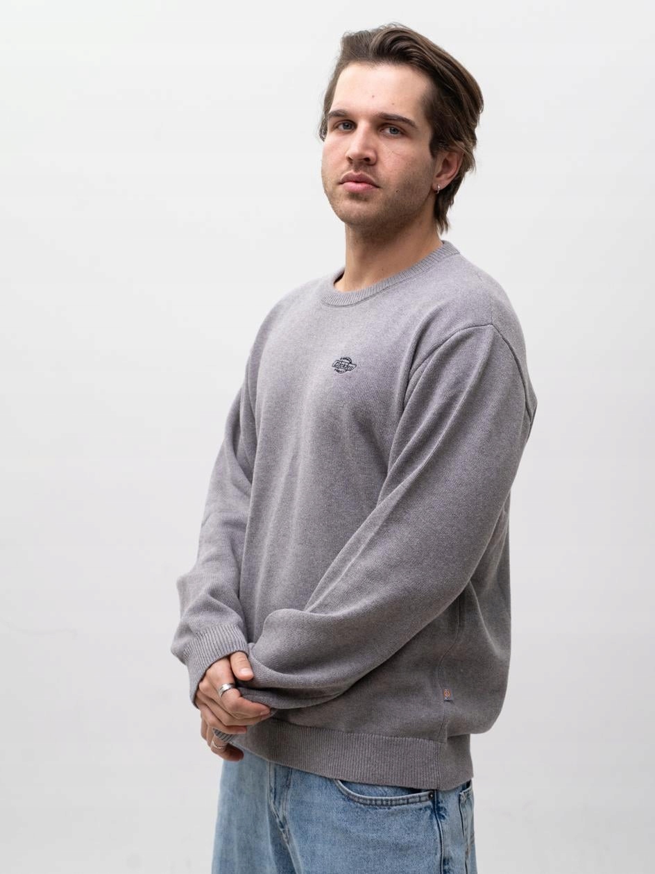 Pánský šedý Bavlněný svetr Premium Dickies Summerdale M