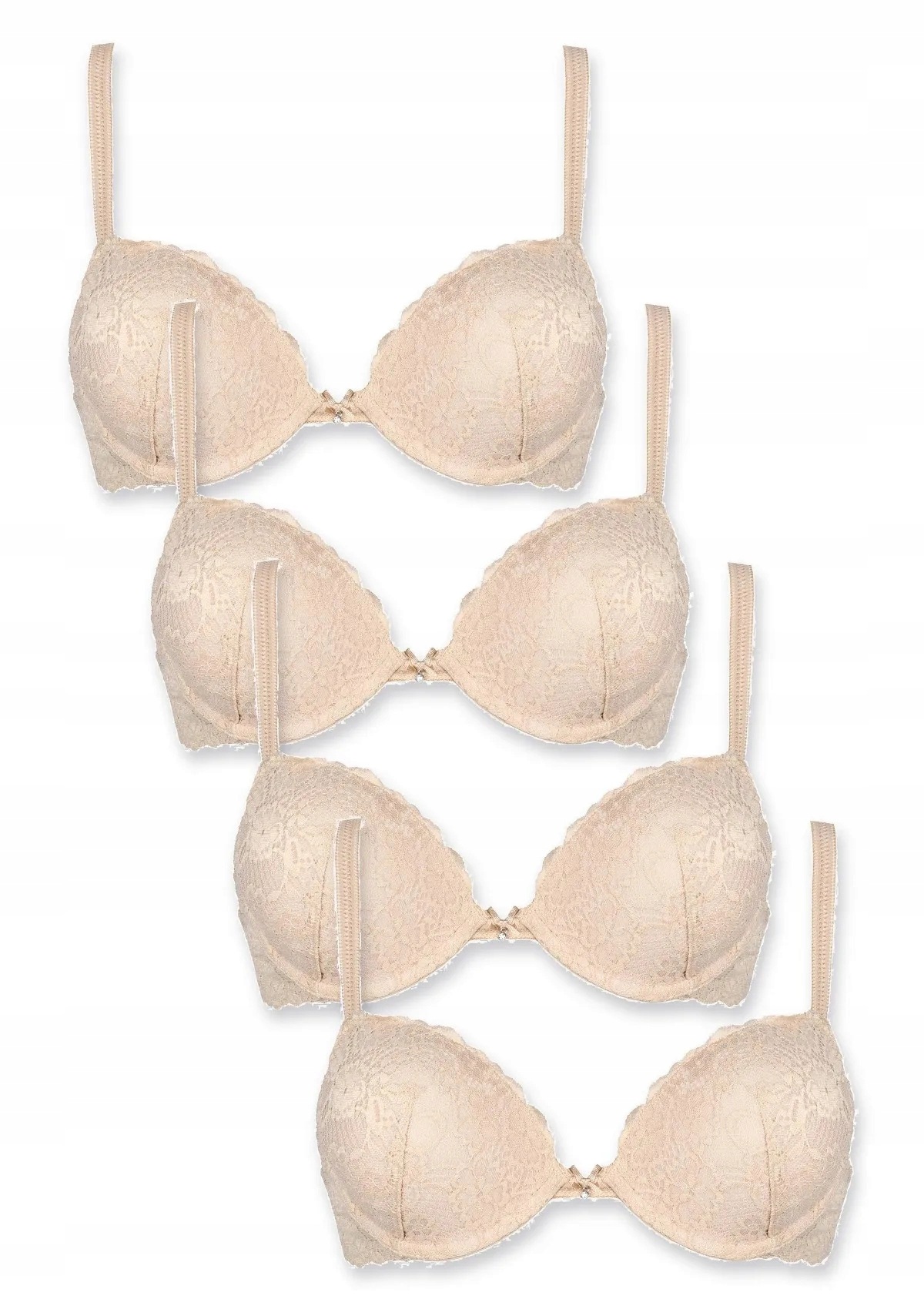 Sielei Allure 2674 krajková push-up podprsenka 4 ks cipria 85C