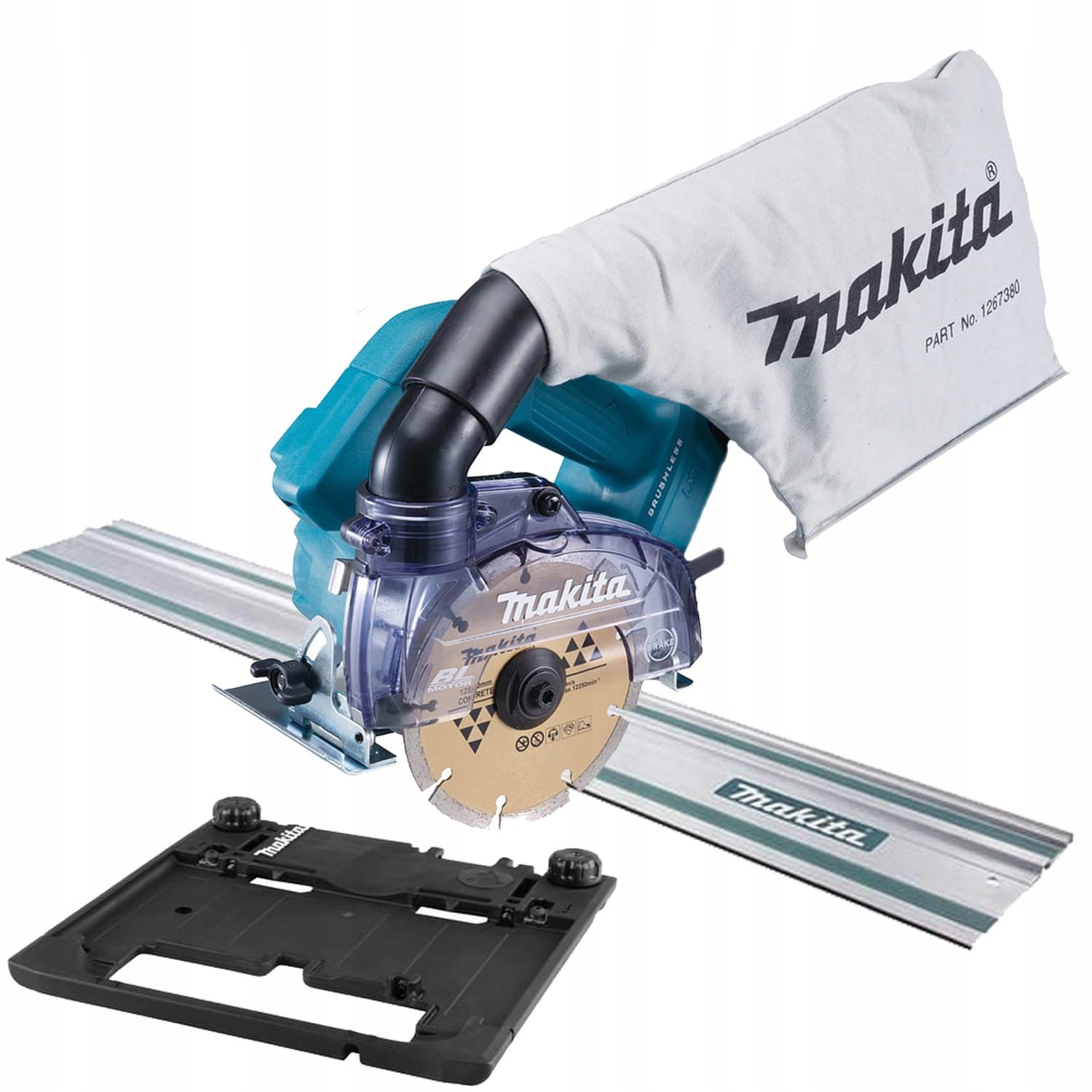 Makita DCC500Z Řezačka 18V kolejnice 1,5madaptér