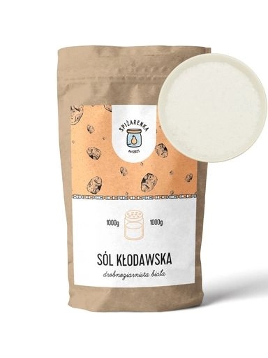 8x Kladavská Sůl Jemná mletá 1 Kg Bílá bez jódu Kamenná