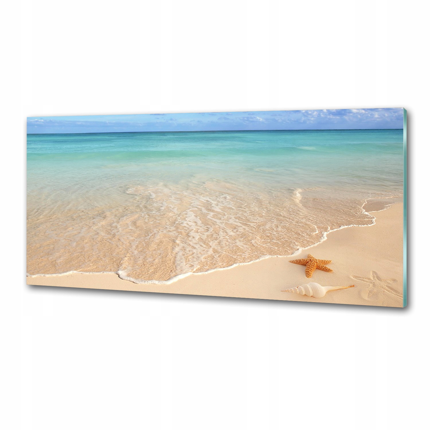 Panel lacobel Hviezdica na pláži 125x50 cm Lepidlo