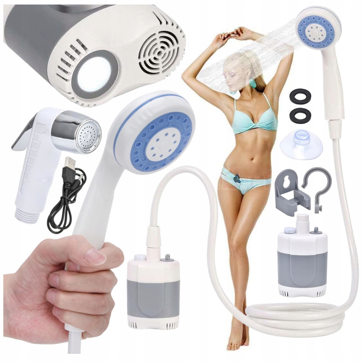 Turistická Kempingová Sprcha Polní Bezdrátová Pumpa Na Akumulátor